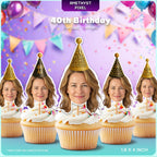 40th Birthday Cupcake Toppers